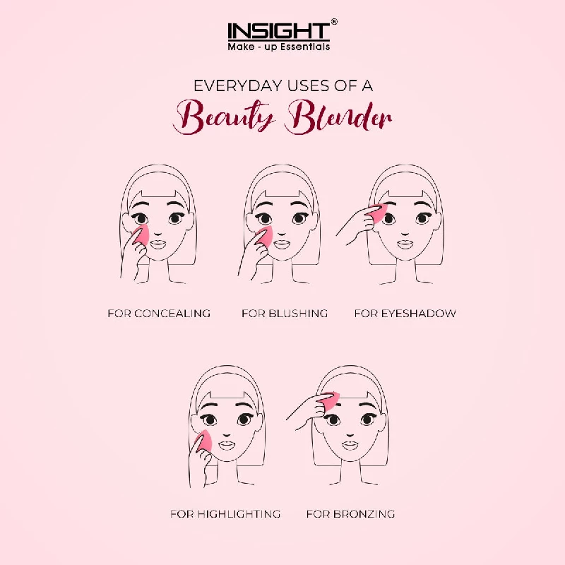 Insight Cosmetics Beauty Blender Sponge Applicator, Pink-2.webp